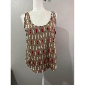 B Jewel Aztec Patter Sleeveless Blouse NWT Size Medium